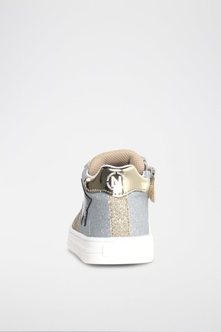 Sneakers alte Hess - Bianco, nero, dorato e grigio
