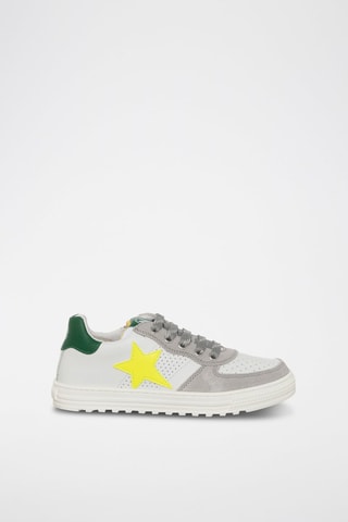 Sneakers in pelle - Bianco e grigio