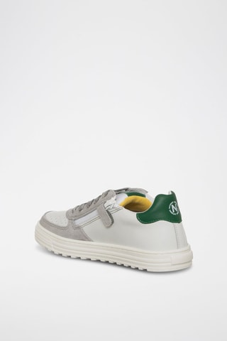 Sneakers in pelle - Bianco e grigio