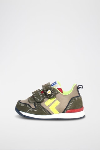 Sneakers in pelle Hack - Rosso, verde, giallo e grigio