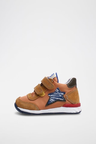 Sneakers in pelle - Blu e marrone