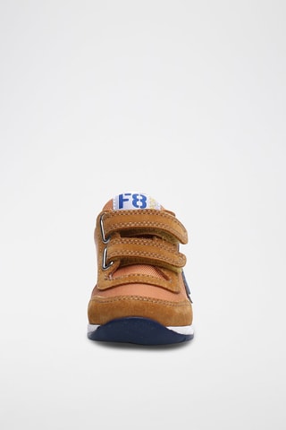 Sneakers in pelle - Blu e marrone