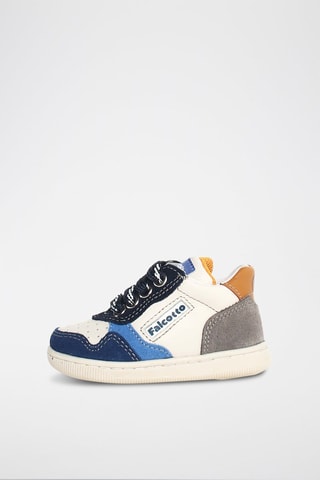 Sneakers in pelle Klip - Bianco e blu