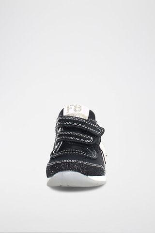 Sneakers in pelle New Ferdi - Bianco, nero e dorato