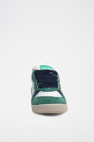 Sneakers in pelle - Verde e bianco