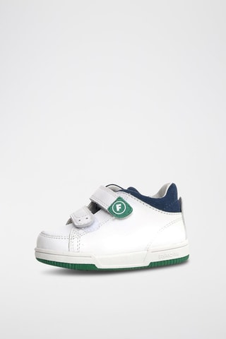 Sneakers in pelle - Bianco e blu