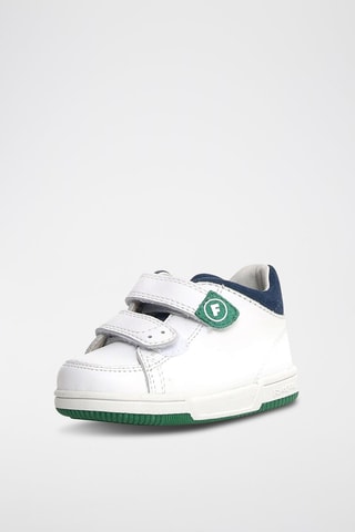 Sneakers in pelle - Bianco e blu