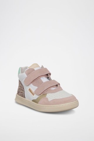 Sneakers in pelle Klip - Bianco, verde e rosa