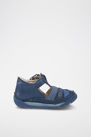 Sandali in pelle - Blu