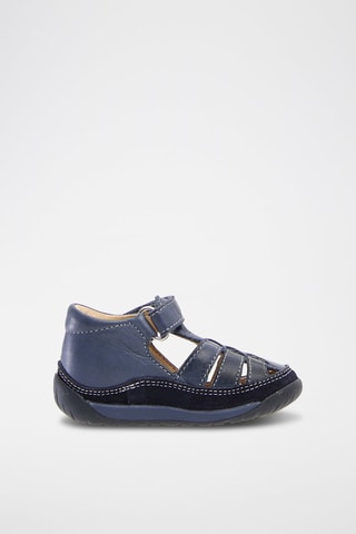 Sandali in pelle - Blu