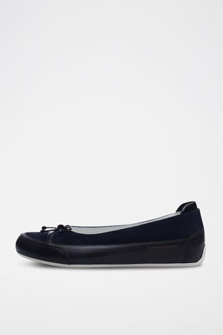 Ballerine in pelle di vitello - Blu e grigio