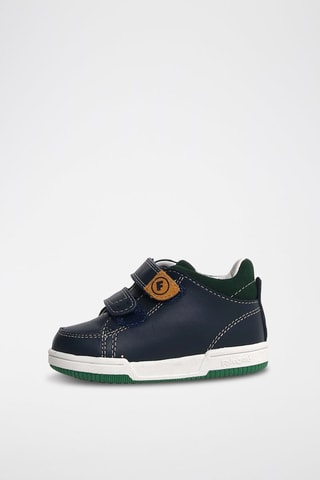 Sneakers in pelle - Blu e verde