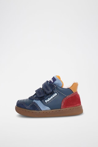 Sneakers in pelle - Rosso e blu