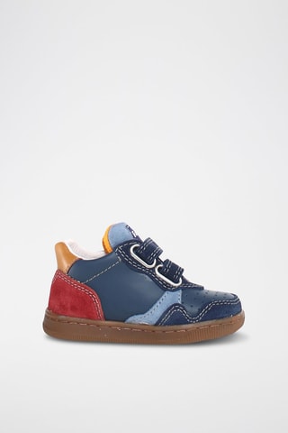 Sneakers in pelle - Rosso e blu