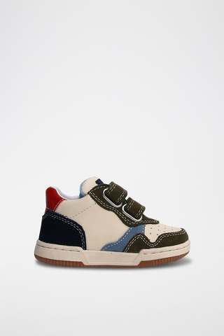 Sneakers in pelle - Verde e bianco