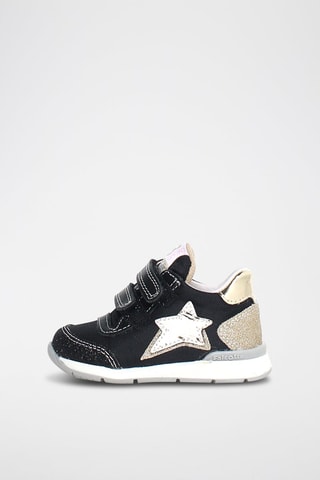 Sneakers in pelle New Ferdi - Bianco, nero e dorato