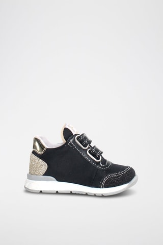 Sneakers in pelle New Ferdi - Bianco, nero e dorato