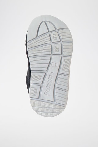 Sneakers in pelle New Ferdi - Bianco, nero e dorato