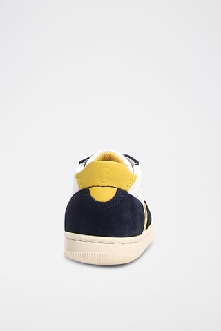 Sneakers in pelle - Bianco e blu