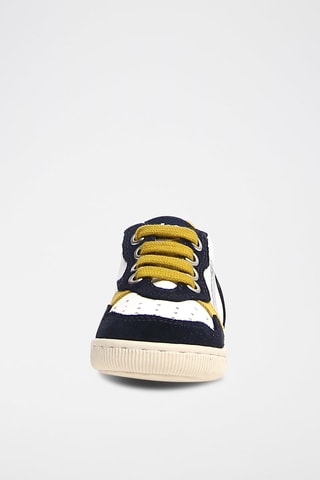 Sneakers in pelle - Bianco e blu