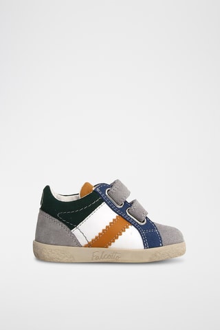Sneakers in pelle - Bianco e grigio