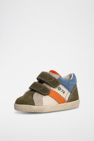 Sneakers in pelle - Bianco e verde