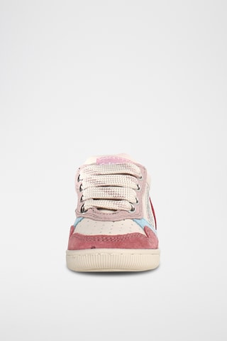 Sneakers in pelle - Bianco e arancione
