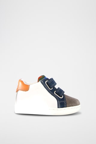 Sneakers in pelle - Grigio e nero