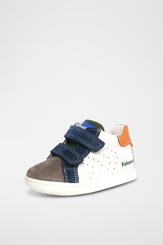 Sneakers in pelle - Grigio e nero
