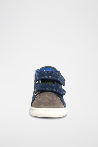 Sneakers in pelle - Grigio e nero