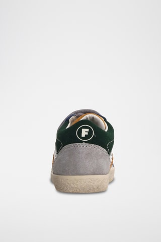 Sneakers in pelle - Bianco e grigio