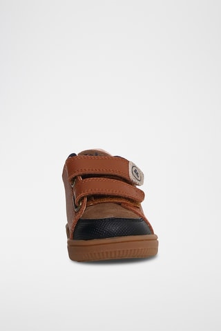 Sneakers in pelle - Marrone e nero