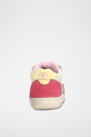 Sneakers in pelle - Bianco e arancione