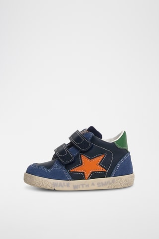 Sneakers in pelle - Blu