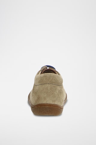Sneakers alte in pelle - Blu e marrone