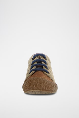Sneakers alte in pelle - Blu e marrone