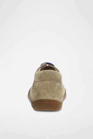 Sneakers alte in pelle - Blu e marrone