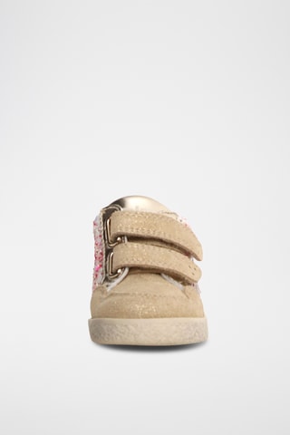 Sneakers in pelle - Argentato e rosa