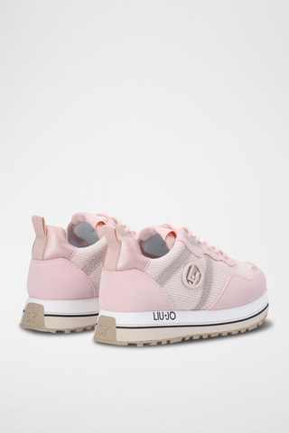 Sneakers platform Maxi Wonder - Beige e rosa