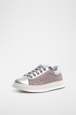 Sneakers in pelle - Argentato