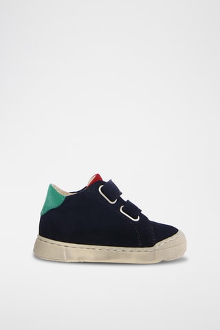 Sneakers in pelle - Navy e verde