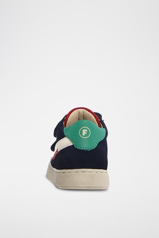 Sneakers in pelle - Navy e verde