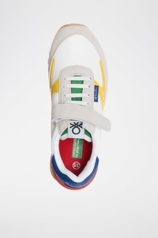 Sneakers  Benetton - Blanc et bleu