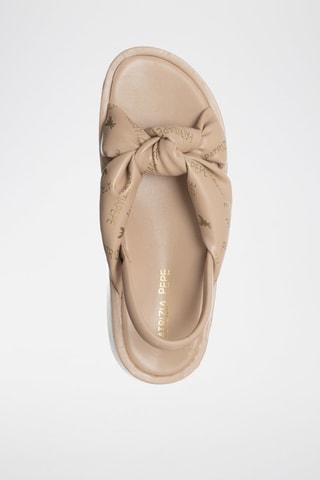Sandali platform - Beige e dorato