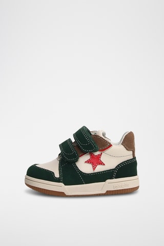 Sneakers in pelle - Bianco e verde