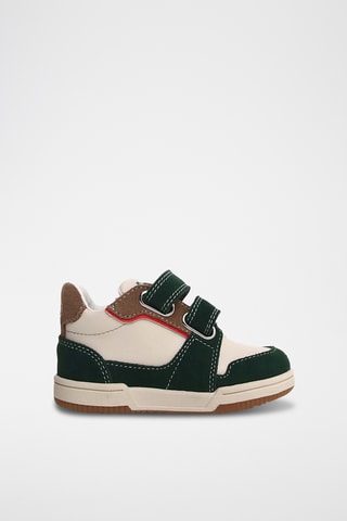 Sneakers in pelle - Bianco e verde