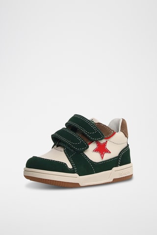 Sneakers in pelle - Bianco e verde