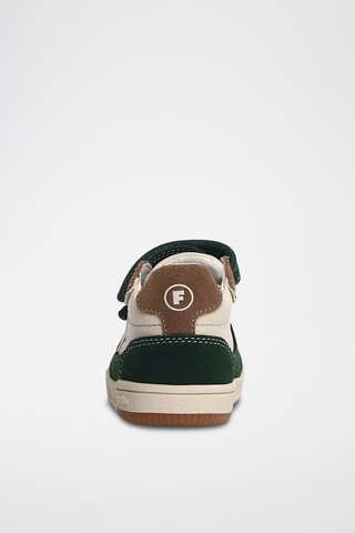 Sneakers in pelle - Bianco e verde