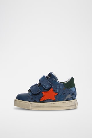 Sneakers in pelle - Blu e multicolore