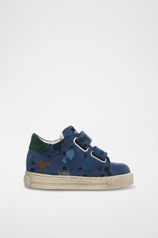 Sneakers in pelle - Blu e multicolore